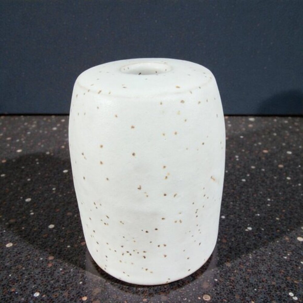 Monarch Pottery Stoneware Hand Made Small Vase Vessel Container Speckled Glaze D